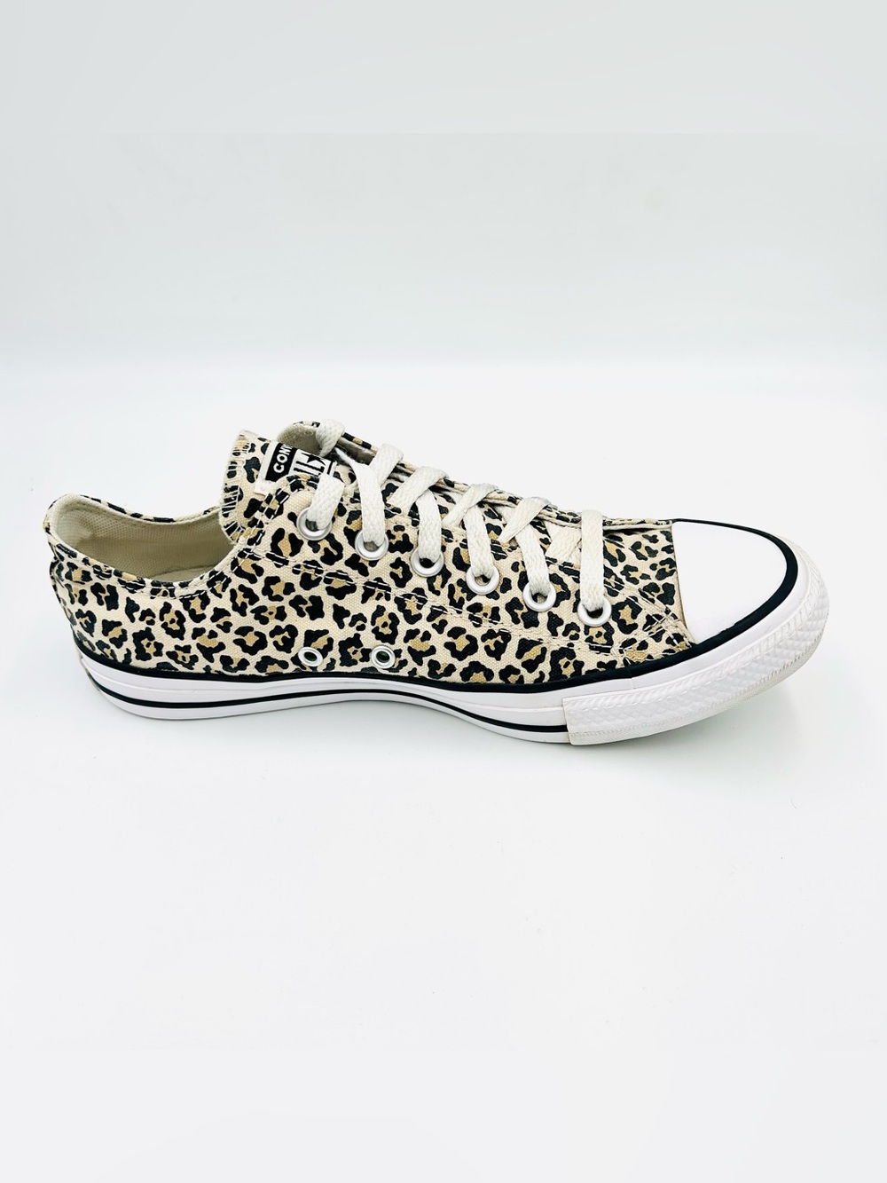 Converse Chuck Taylor All Star Ox Leopard Print Sneakers Women Size 9 Canvas - Picture 5 of 11